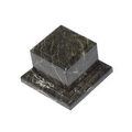 3-3/4" Cube Base with Center/ Counter Sunk (Jade Leaf Green)